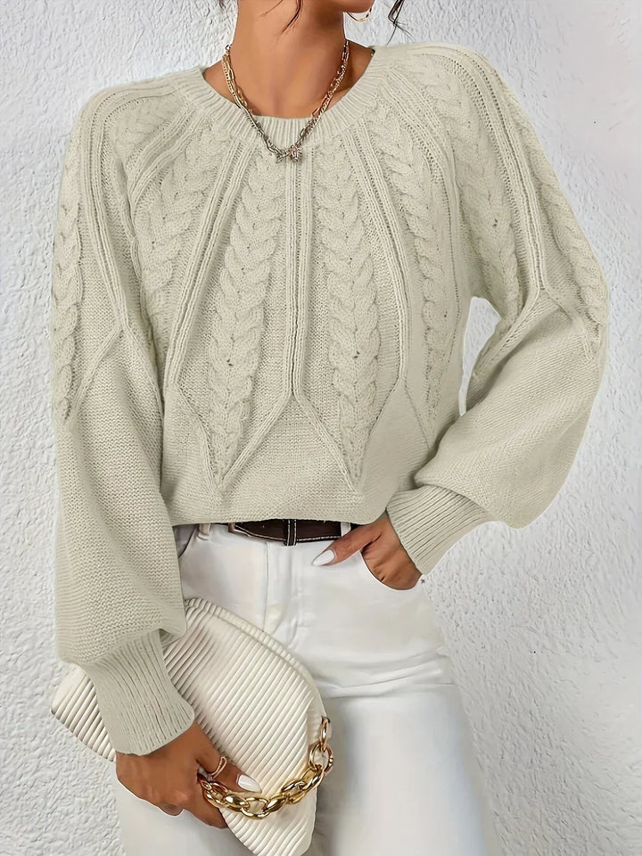 Emilie™ Casual Elegant Kabelstrik Sweater