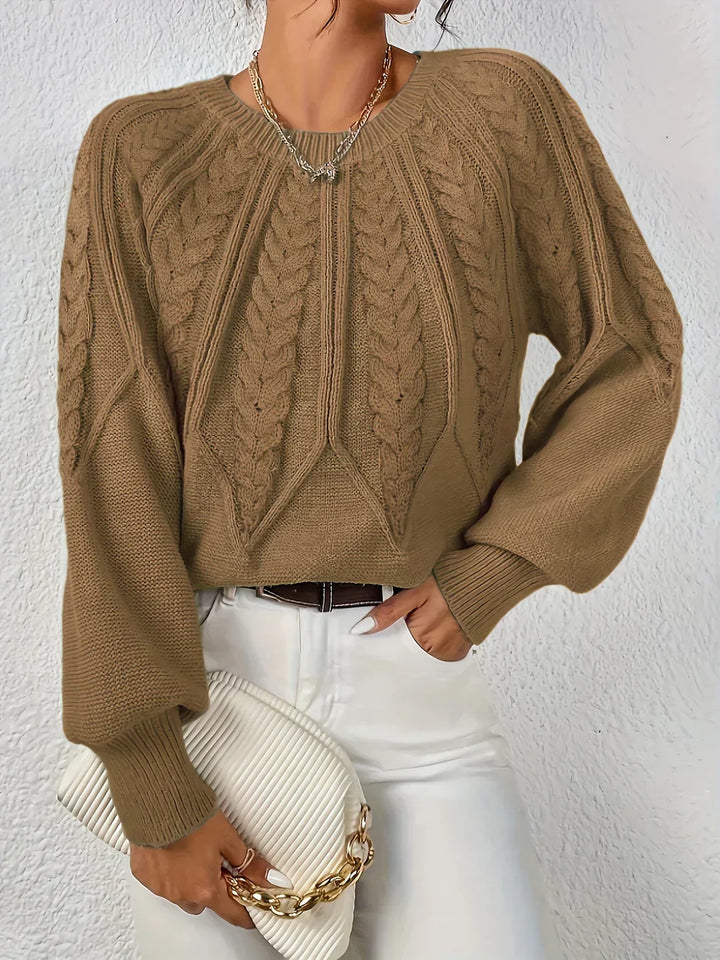 Emilie™ Casual Elegant Kabelstrik Sweater