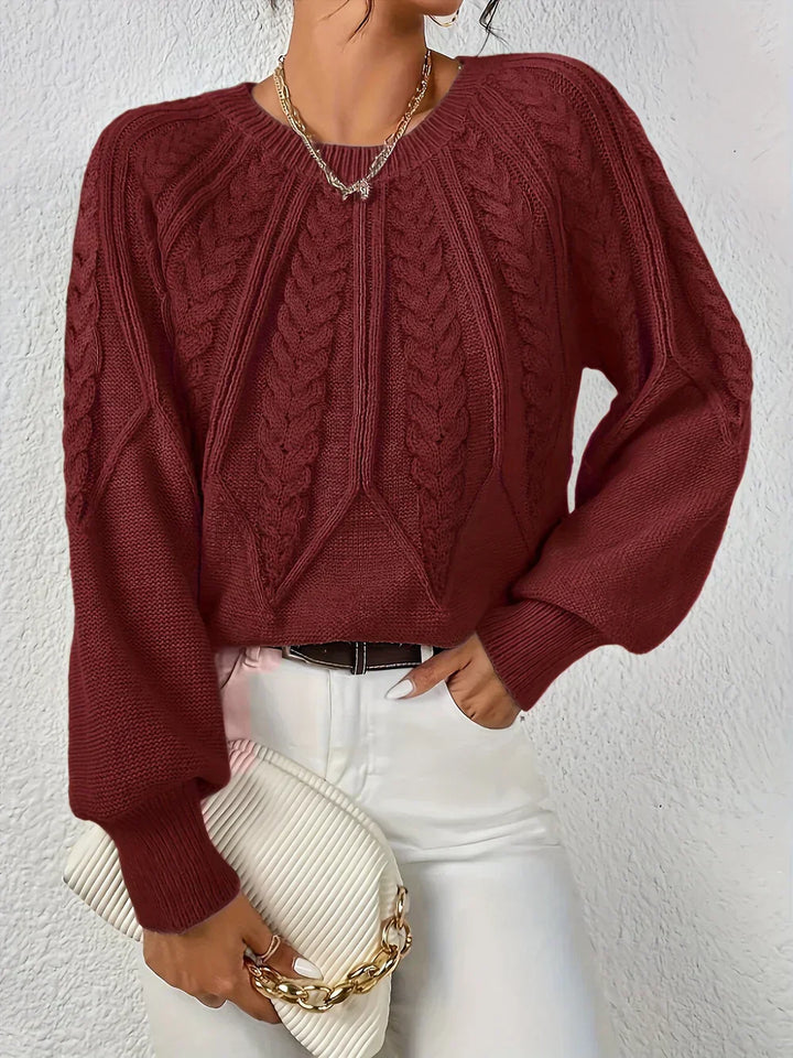 Emilie™ Casual Elegant Kabelstrik Sweater