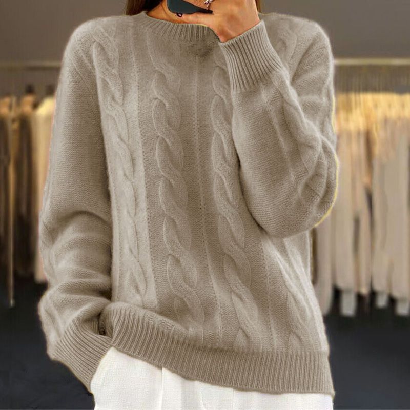 Nathalie™  Hyggelig strikket sweater